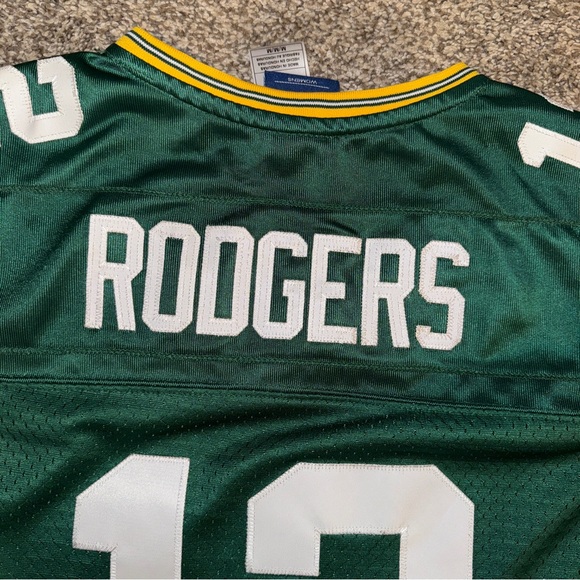 Reebok on Field Women M Football Sewn Jersey Green Bay Packers Aaron Rodgers - Picture 6 of 12